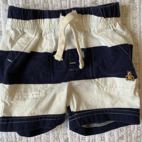 GAP Other - Blue & white striped cotton shorts from Baby Gap